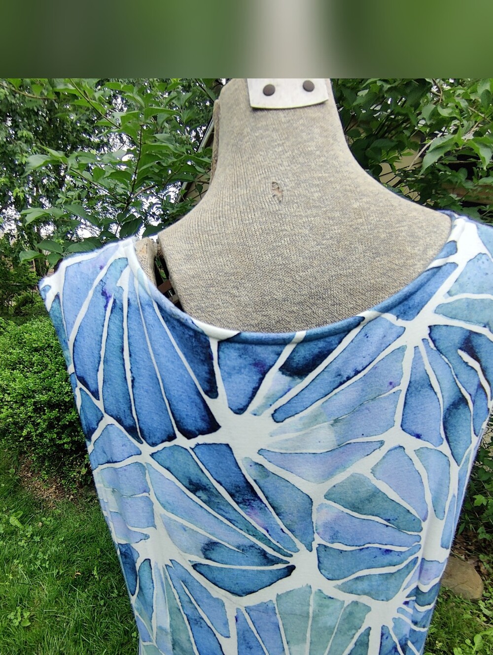 Soft Surroundings Castel Light Blue Viscose Blend Maxi Dress - Picture 9 of 16